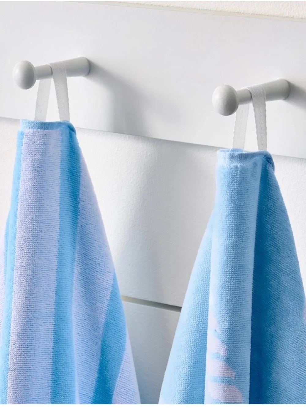 Better Homes & Gardens 2 Pack Beach Towels Blue Rope Stripe NWT 38x72